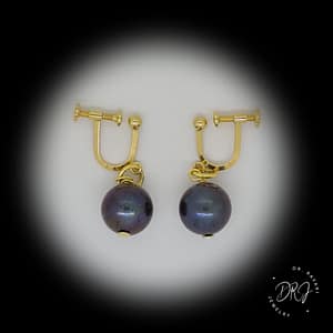 Black Pearl Earrings