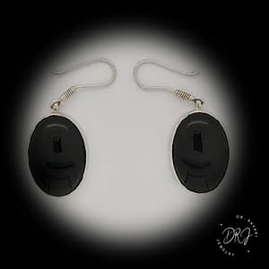 Black Stone Earrings
