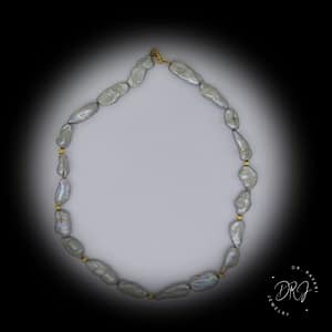 Gray Baroque Pearl Necklace