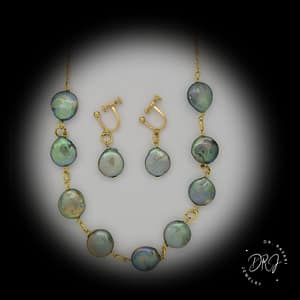 Green Baroque Pearl Set