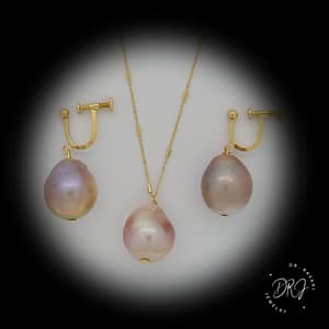 Rose Baroque Pearl Set