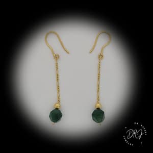 Green Quartz Earrings